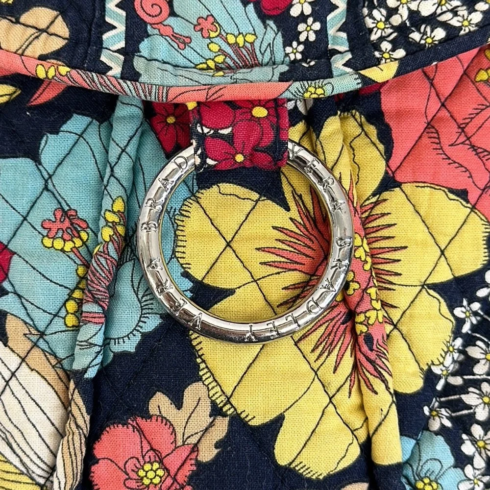 Vera Bradley Saddle Bag Happy Snails Multi Color Medium Crossbody Purse Tote Bag